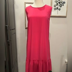Women’s hot pink smock style dress